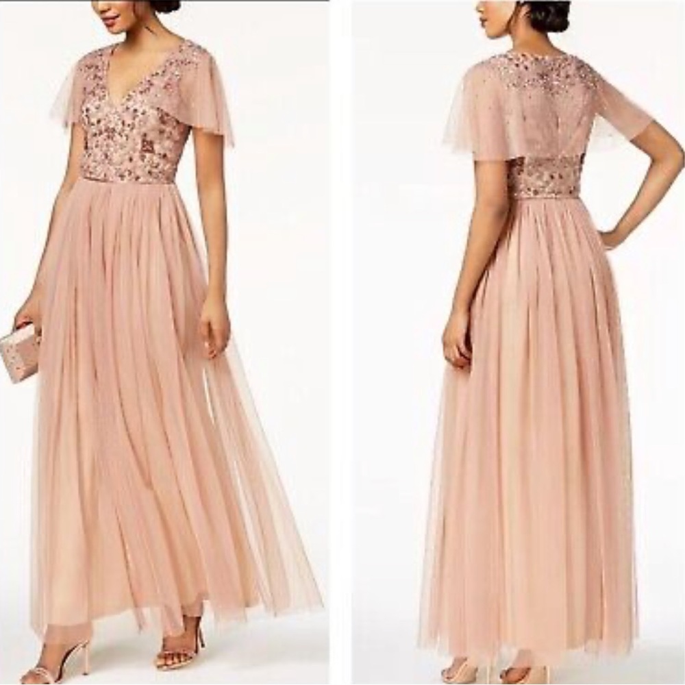 NWT Adrianna Papell Sequin Gown